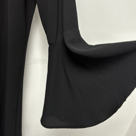 HIGH-STREET Black dress decorated with crossed bow on the front size M - Picture 5 of 8